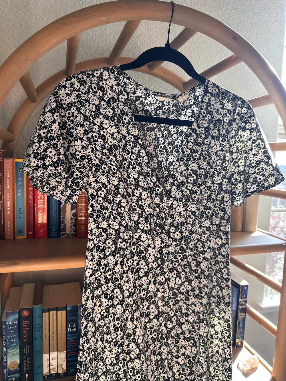 Levi's Black and White Floral Midi Dress